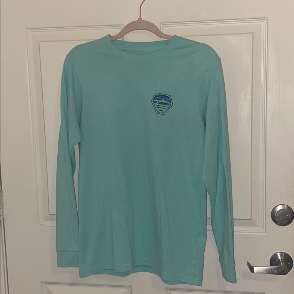 Light Blue Long Sleeve Patagonia Tee